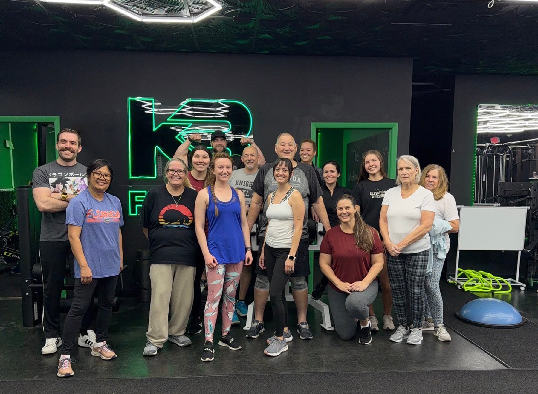 Members of KB Fitness in the studio, Ocala